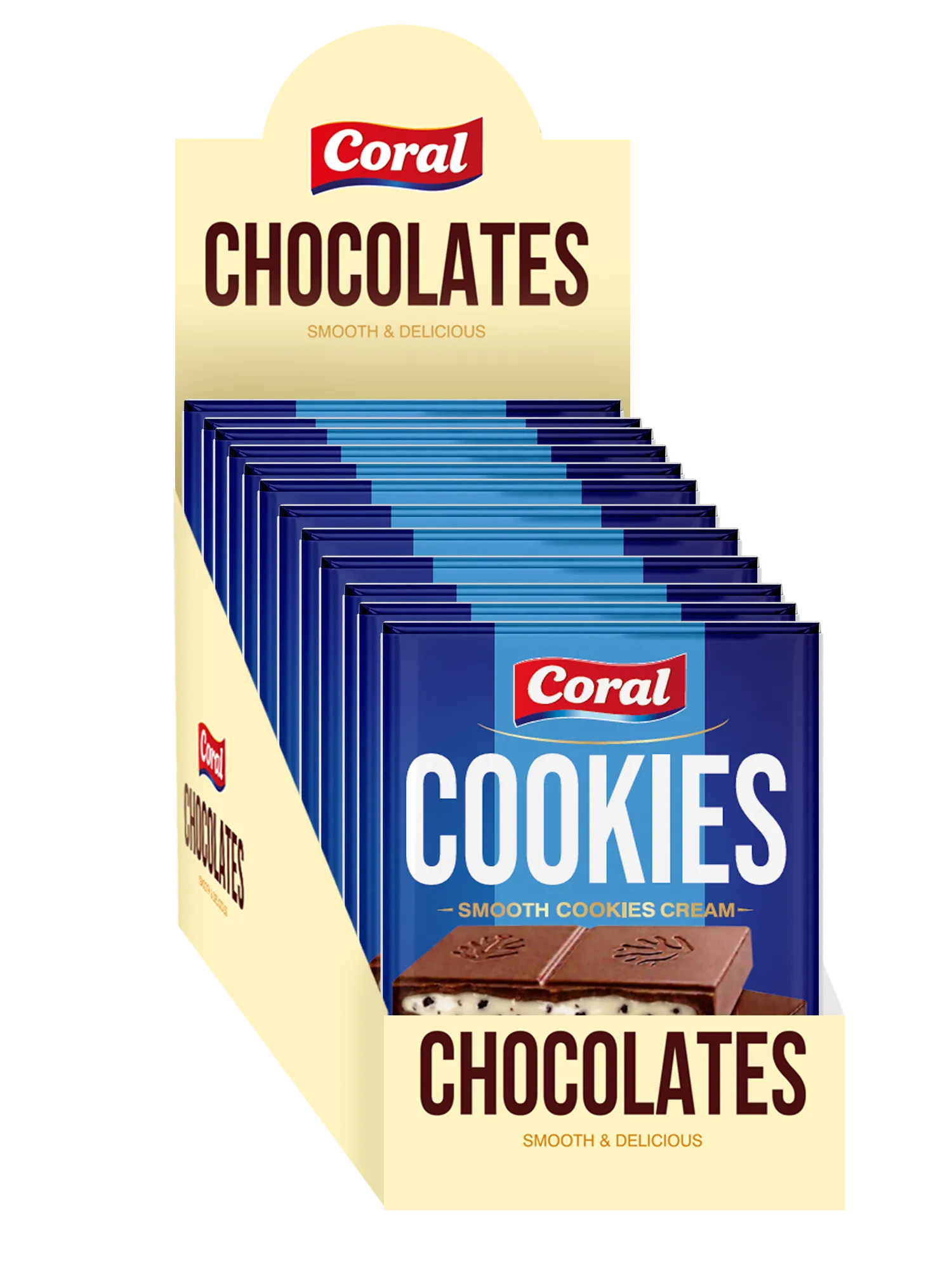 CORAL Milk Chocolate with Cookies Cream Filling 60 G