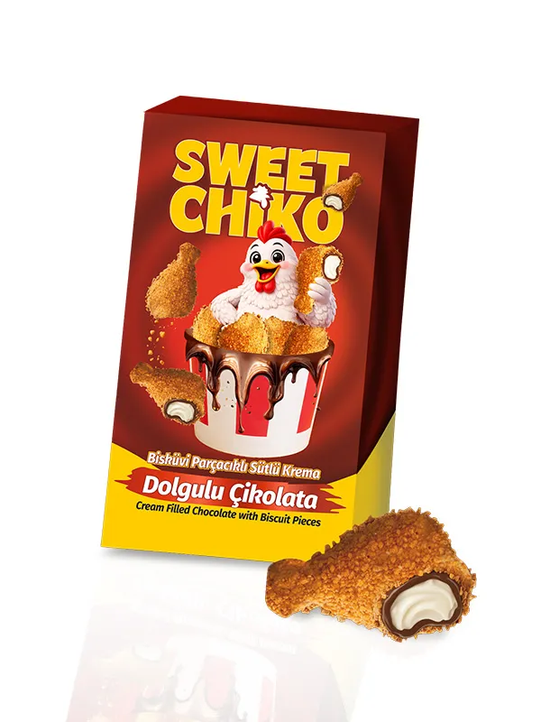 SWEETCHIKO Drumstick-Shaped Milky Cream Filled Chocolate 50 G